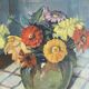 Still life bouquet A.L Murgier, old painting flowers