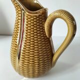 Corn cob earthenware pitcher – golden highlights