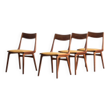 Set of 4 boomerang dining chairs by Alfred Christensen, Denmark 1960