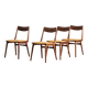 Set of 4 boomerang dining chairs by Alfred Christensen, Denmark 1960