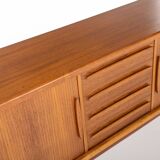 Tambour door sideboard by Johannes Andersen for C.F.C. Silkeborg, Denmark 1960s