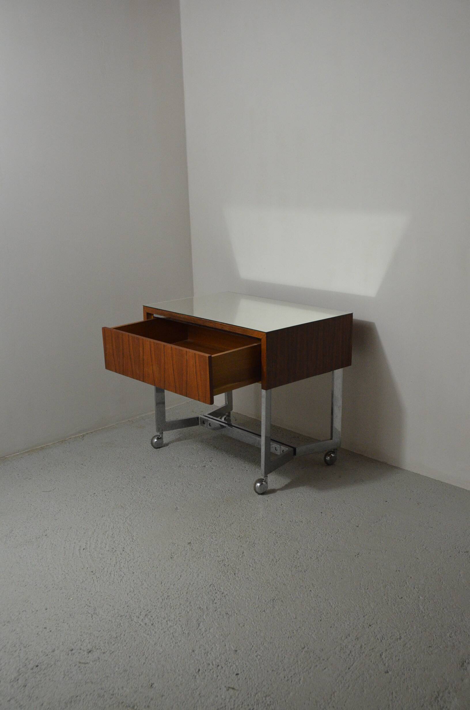 Occasional furniture on casters in Rio rosewood 1960