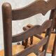 Pair of straw armchairs