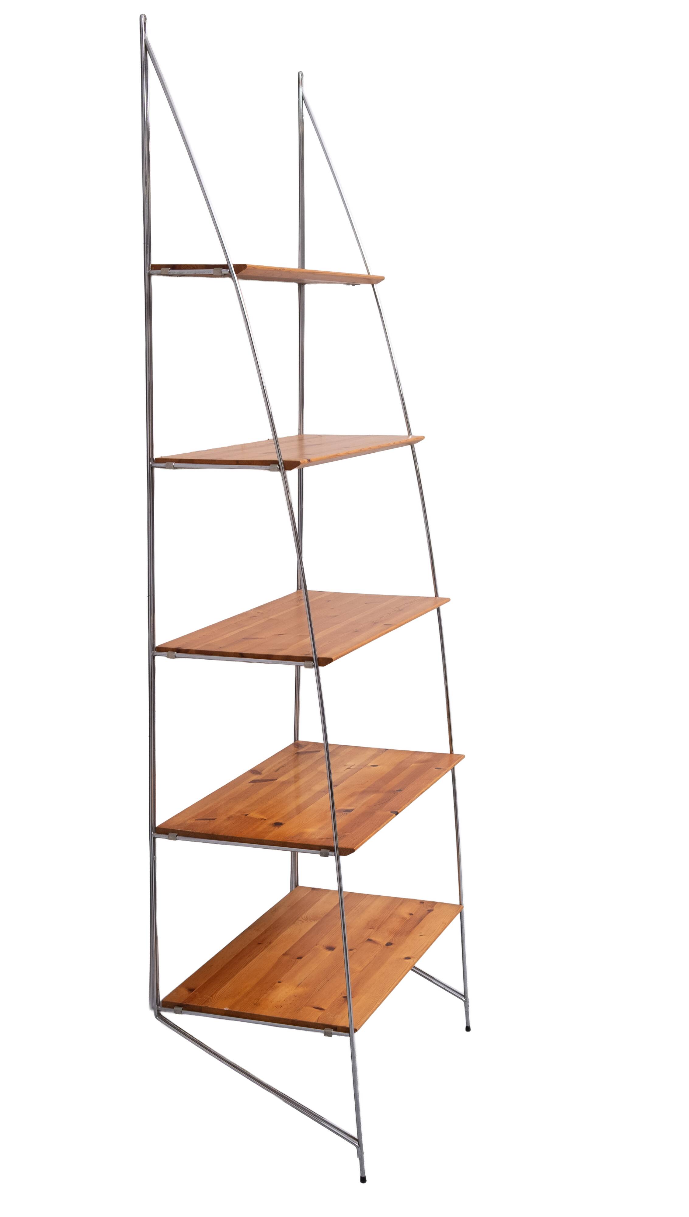 Wire shelf / wall bookcase “Artist” Ikea 1990s