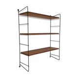 Black metal shelf