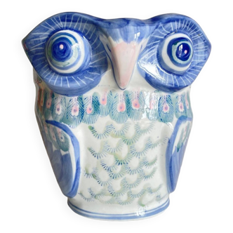 Vintage CHINESE Porcelain Owl PLANTER