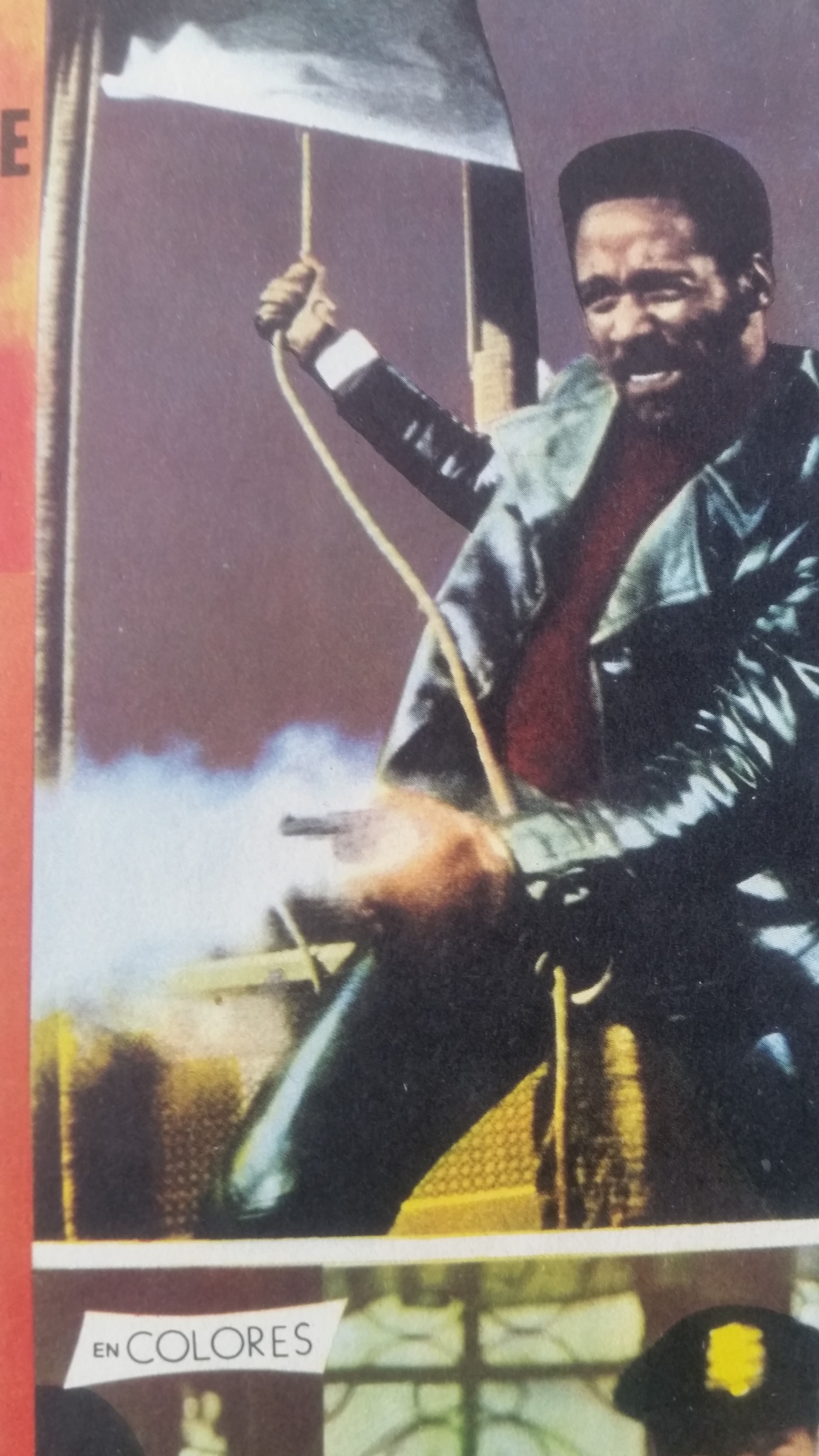 Displays movie Mexican "lobby card" Shaft Blaxploitation 70s