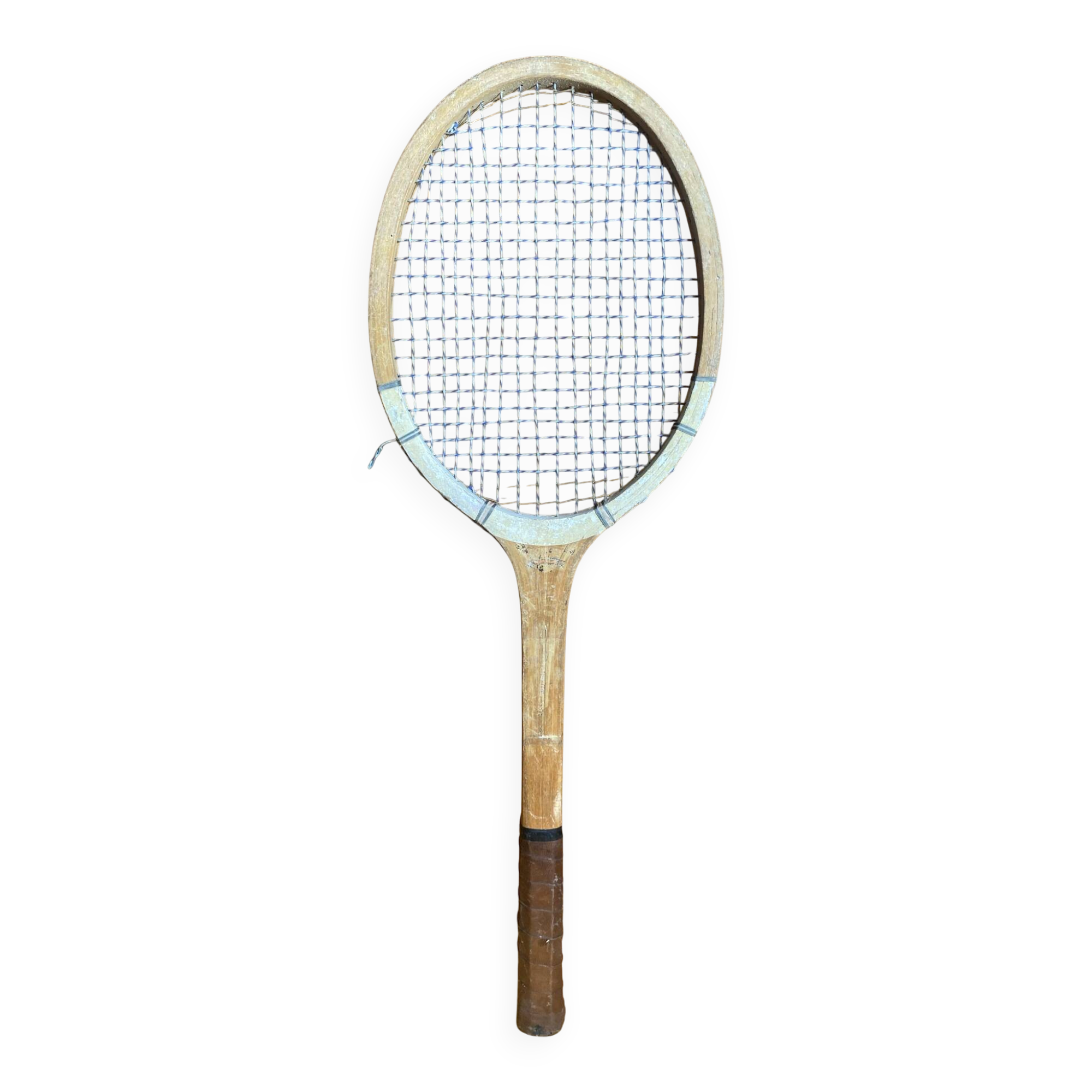 Vintage Wooden Tennis Racket #E214
