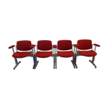 Set of four chairs by Giancarlo Piretti for Castelli