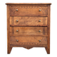 Art Deco commode with wooden top, vintage antique furniture.