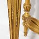 Napoleon III Pedestal Table (late 19th C.) Gilded and Carved Wood with Modern Black Top