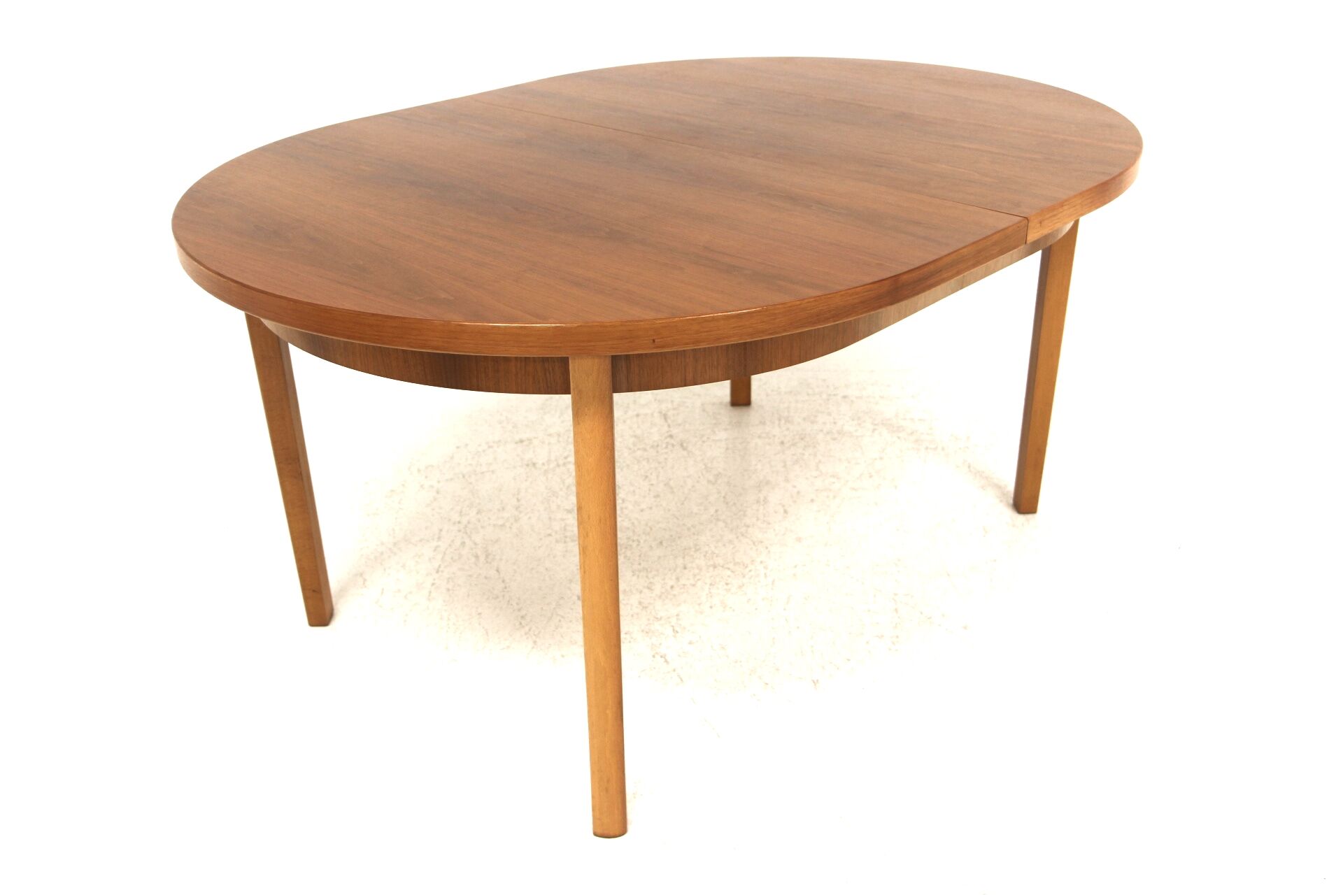 Scandinavian walnut dining table, sweden, 1960