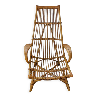 Rattan armchair