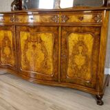 Rococo Revival Sideboard in Walnut and Veneer, 1850