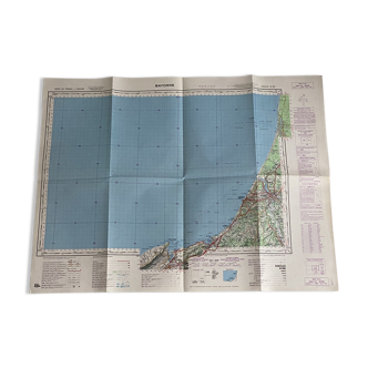 Map Bayonne - Biarritz - Saint Jean de Luz 1973