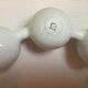 Pique flowers crown white ceramic