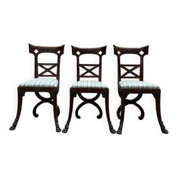 Suite de 6 chaises de style Empire - Victorienne