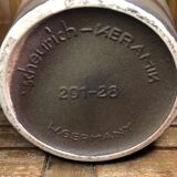 Old beige brown ceramic vase decor flowers w. germany vintage #a633