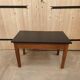 Table basse de ferme vintage - rénover plateau peint noir mat