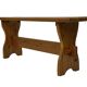 Vintage Pine Bench, 1960s Scandinavian Design small model