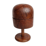 Old wooden hat shape on foot, 1900, 29 cm