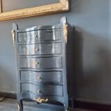 Small grey dresser patinated Louis XV style