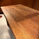 Old farmhouse table in solid oak