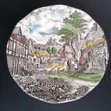 6 Wedgwood old English village dinner plates