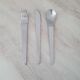 Set of 3 stainless steel cutlery Space Age