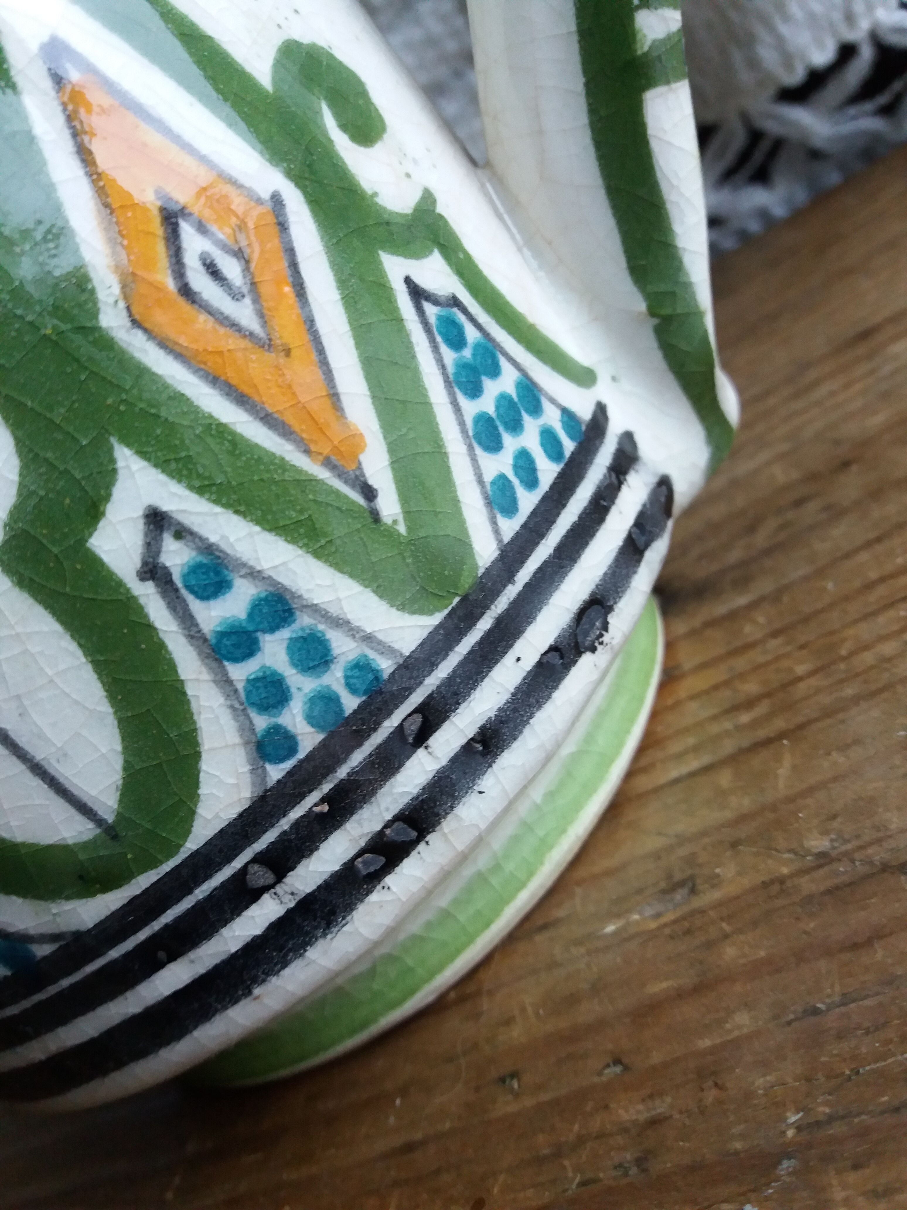 Pitcher Safi artisanal pottery Serghini Morocco