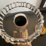 Baccarat crystal candle holder and copper