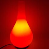 Orange opaline lamp