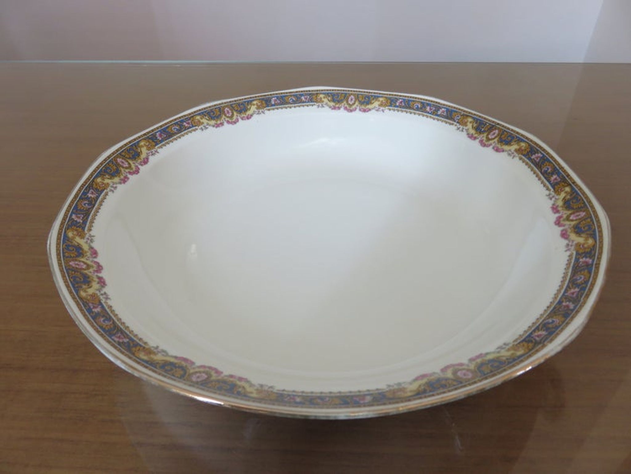 Hollow dish " jean boyer " limoges porcelain, floral pattern 20 years
