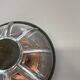 Unique brutalist boom copper and glass wall light by bega lights, germany, 1980s