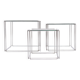 Isocèle Chrome Nesting Tables Max Sauze, 1970s France