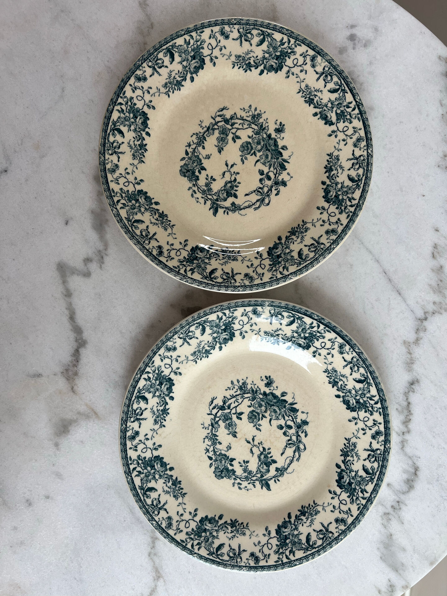 Iron earth gien 1875 — bouquet of roses collection set of 2