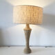 Vintage stone lamp reconstituted 1970
