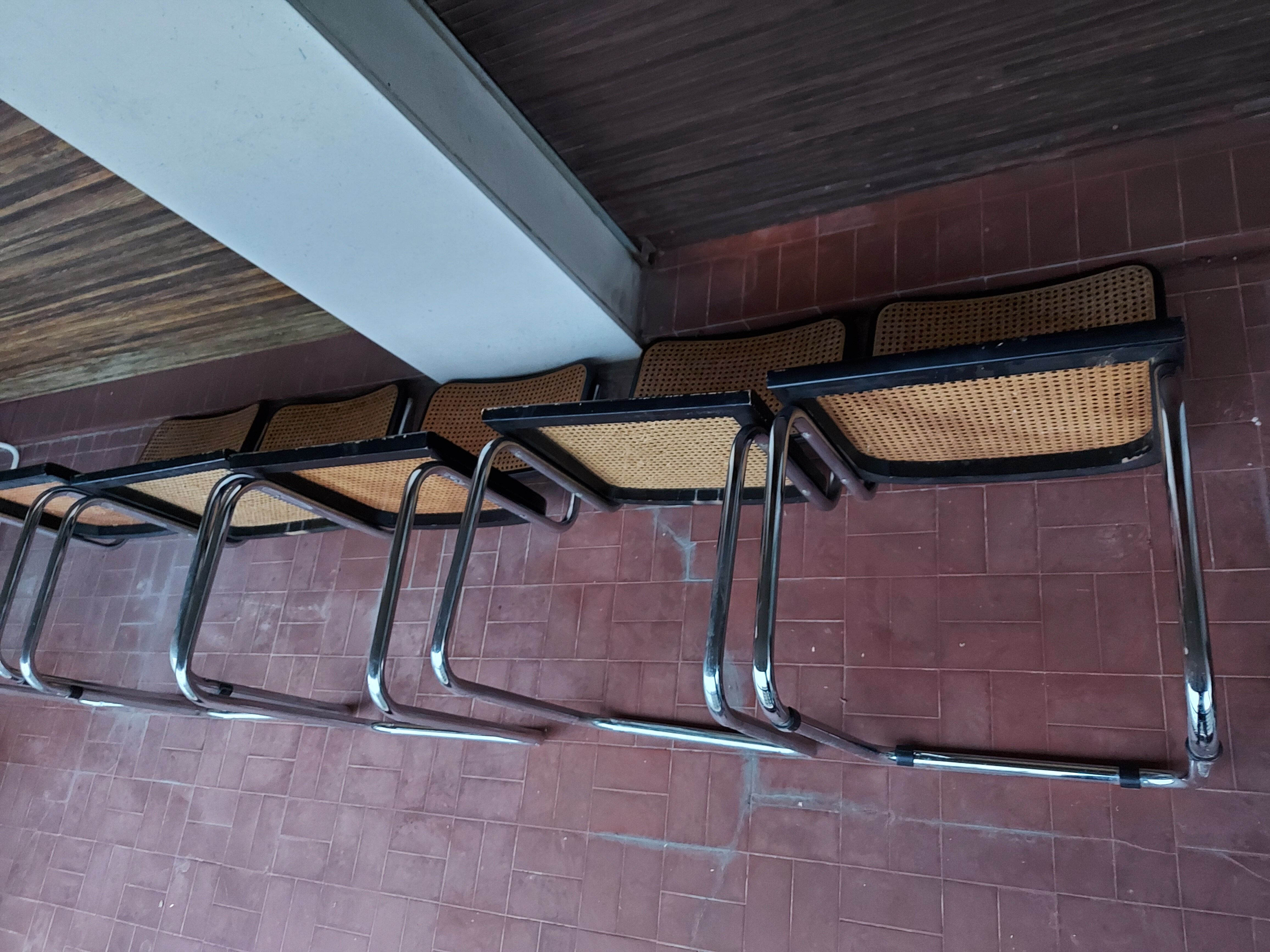 Set of 5 chairs Marcel Breuer B32