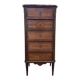 Five-drawer chest – Transitional Style – Marquetry and marble