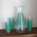 Carafe service and 8 glasses