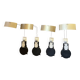 4 wall sconces "Maestro" – Lucien Gau – Design Lotus Goyon & B.A.