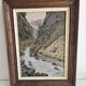 Oil on Canvas Painting Landscape Gorges of Queyras Hautes Alpes signed V Pida