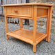Maugrion bedside table for Roche Bobois, wood and rattan, 80s