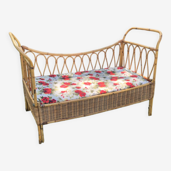 Rattan bench or extra bed child