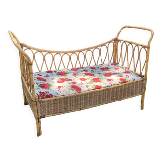 Banquette rotin ou lit d’appoint enfant