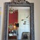 Miroir ancien fronton coquille