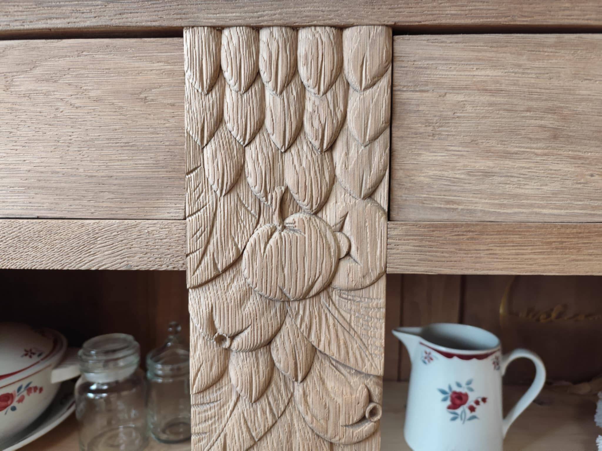 Buffet bas chêne massif