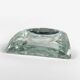 Ashtray in thick pleated glass