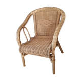 Vintage wicker and rattan chair