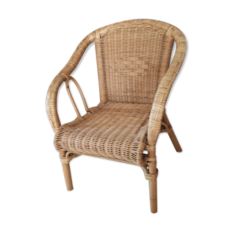 Vintage wicker and rattan chair